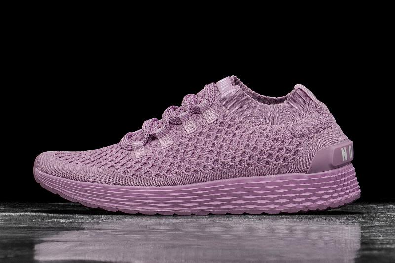 Pink Nobull Orchid Knit Runner Men\'s Running Shoes | CA U1057Z